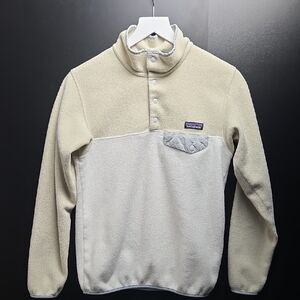 Patagonia Synchilla Lightweight Cream Snap-T Fleece Pullover
